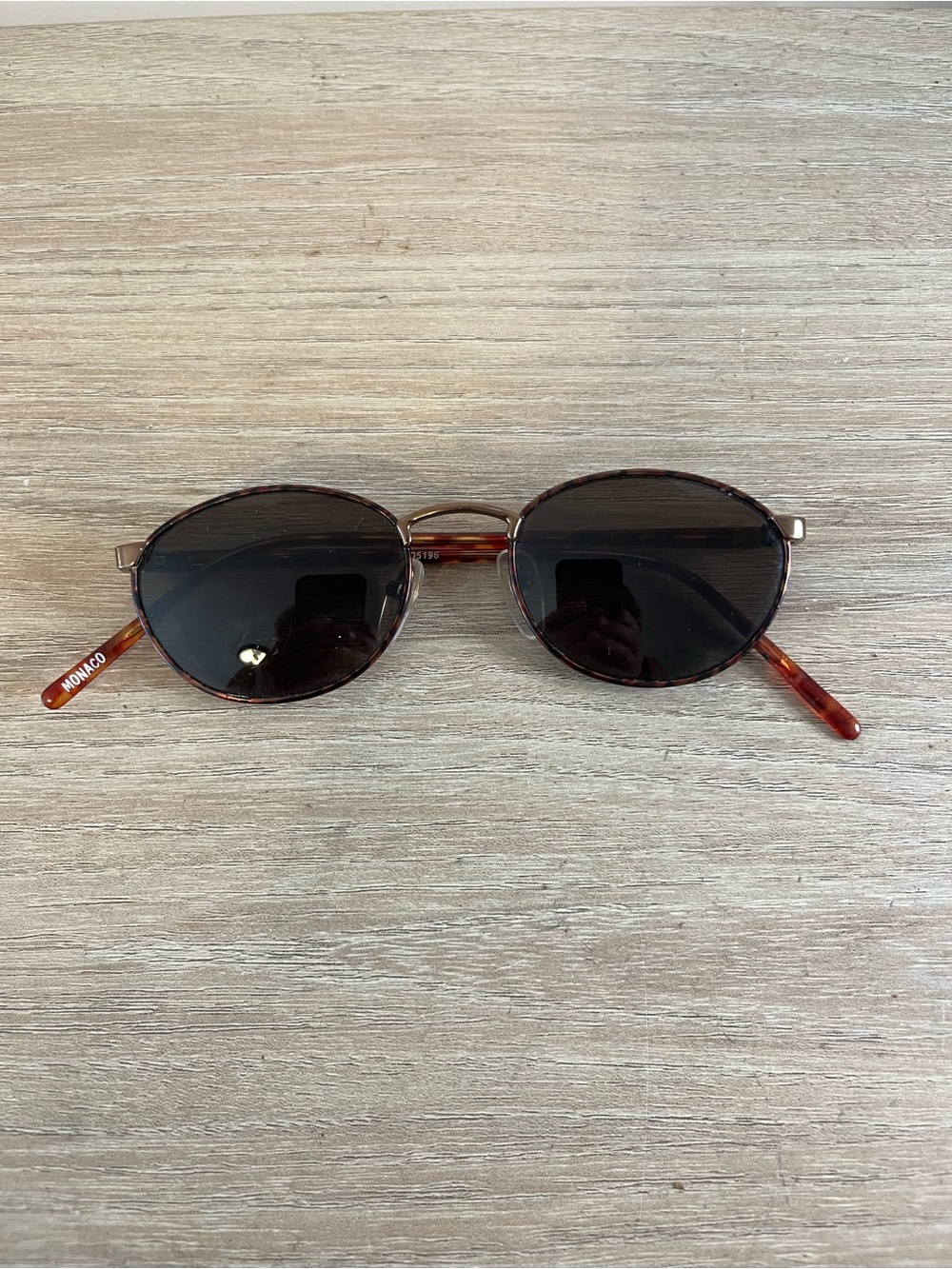 Monaco Tortoise Shell Sunglasses with Dark Brown Lenses